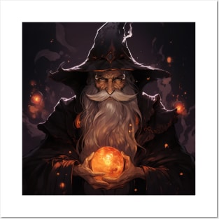 Halloween wizard Posters and Art